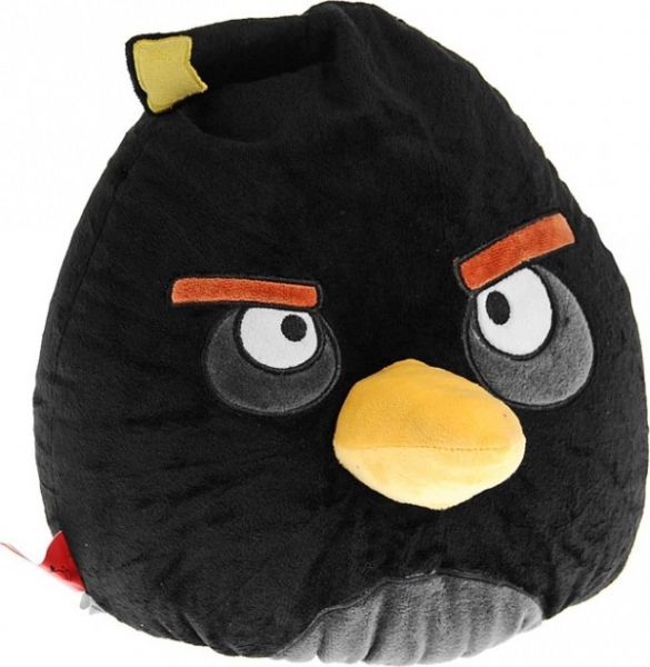 Мягкая игрушка 1TOY КАВ011 Angry Birds Черная птица