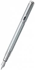 Ручка перьевая WATERMAN Perspective (S0831220) Silver CT (F) чернила: синий латунь перо нержавеющая сталь блестящий хром